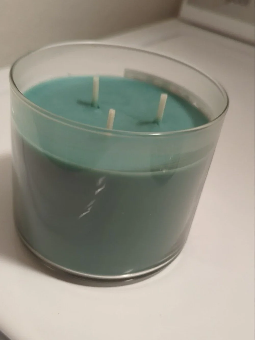 Bath & Body Works Top Shelf Elf Candle — Light Blue with Silver Lid